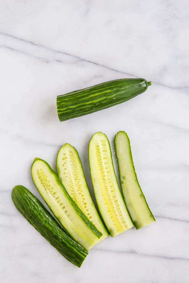 How to Cut Seedless Cucumber