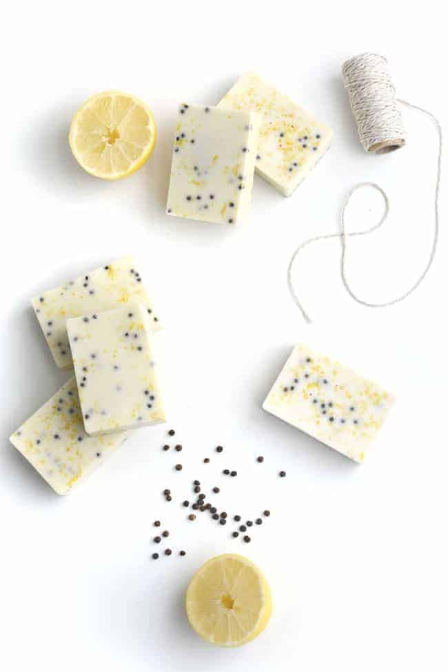 Lemon + Peppercorn Body Scrub Bars from Burkatron