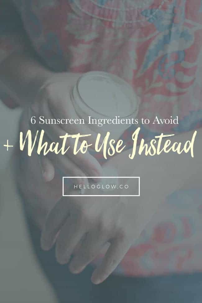 6 Sunscreen Ingredients to Avoid