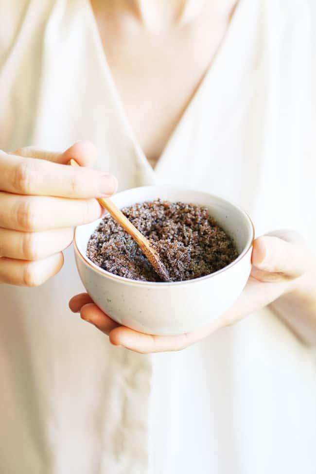 Shimmer coffee scrub recipe