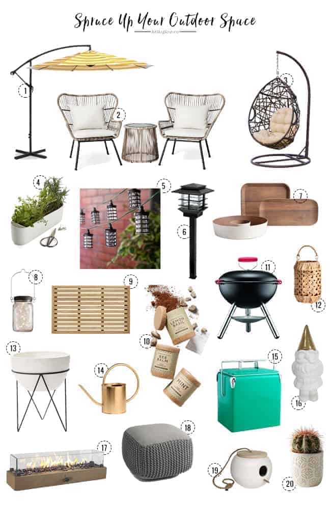 20 Picks To Spruce Up Your Outdoor Space | Hello Glow | Bloglovin’