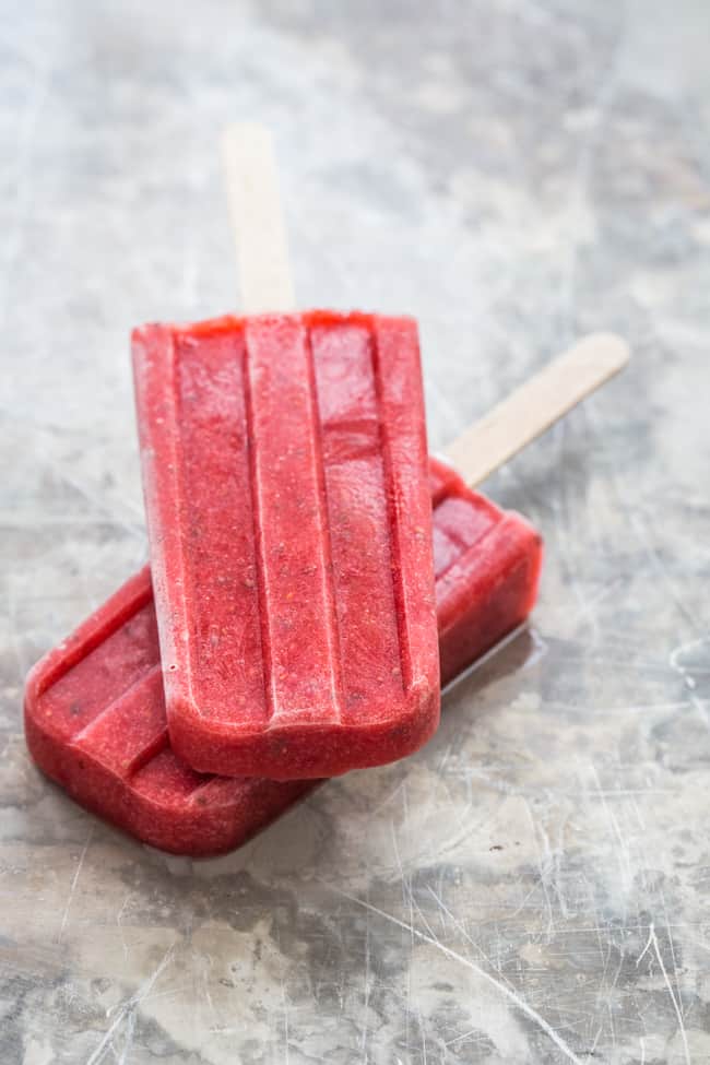 Stay Cool With These Strawberry Chia Superfood Pops