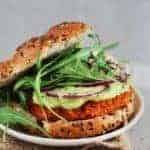 Sweet Potato Burgers with Avocado-Lime Sauce