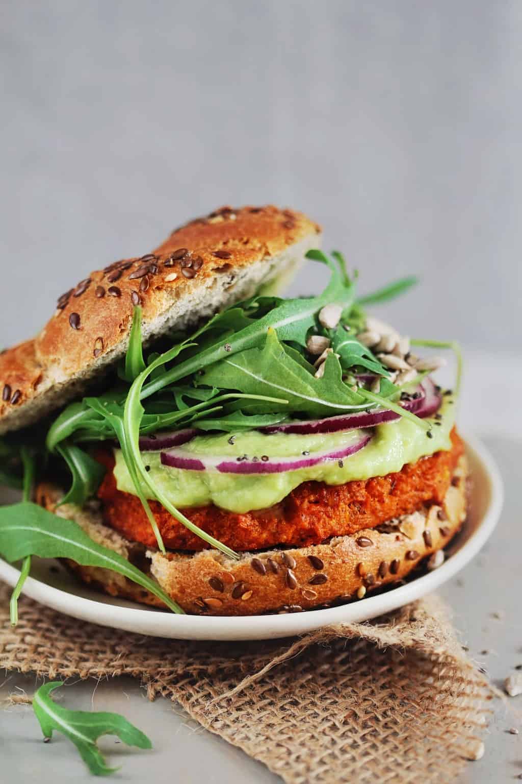 Sweet Potato Burgers with Avocado-Lime Sauce-image