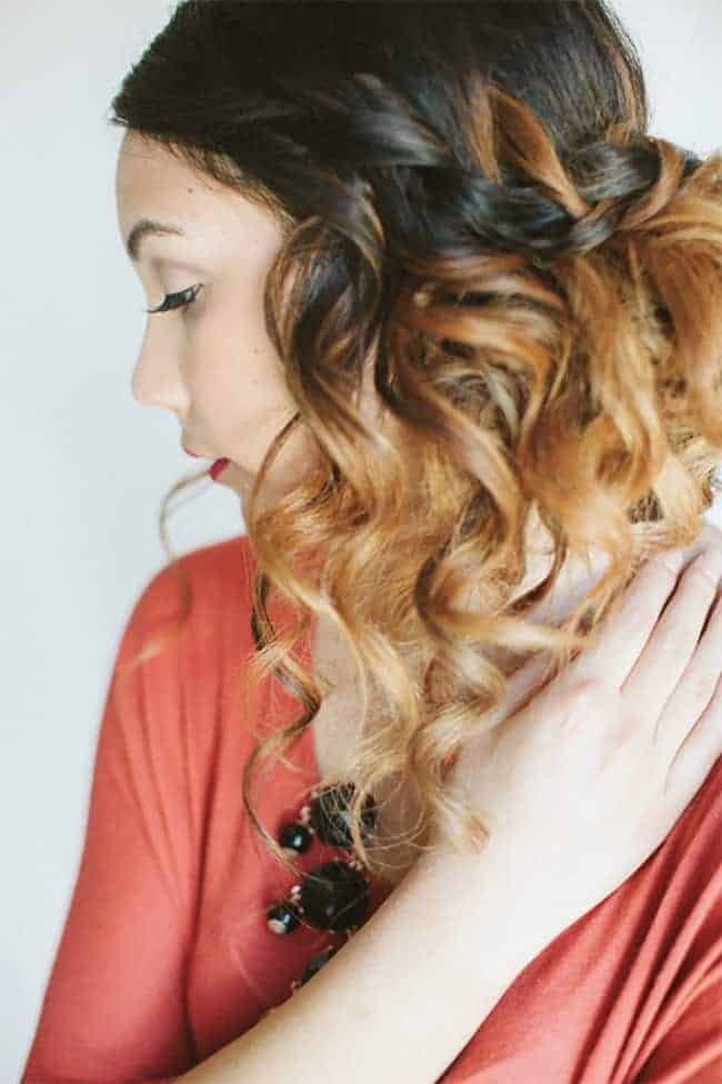 Loose Waterfall Braid Tutorial from Wedding Chicks