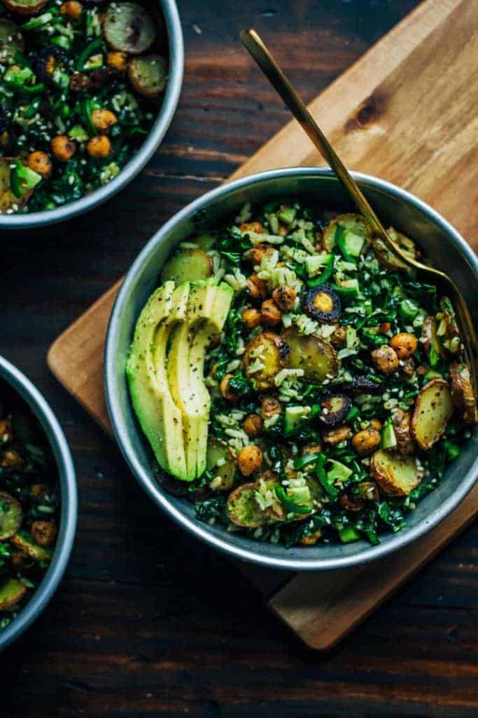 Kale Detox Salad with Pesto from Well and Full