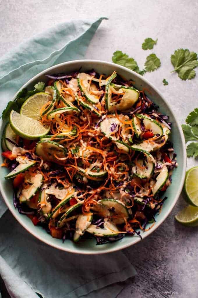 Spiralized Thai Salad from Salt and Lavender