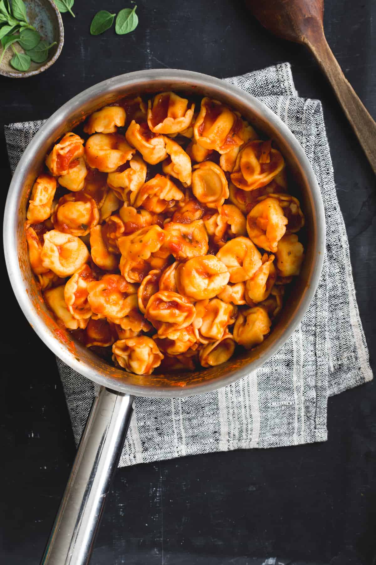 Cheese Tortellini with Roasted Broccoli and Sausage | Hello Glow