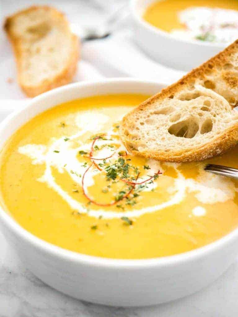 Instant Pot Carrot Soup from Plated Cravings