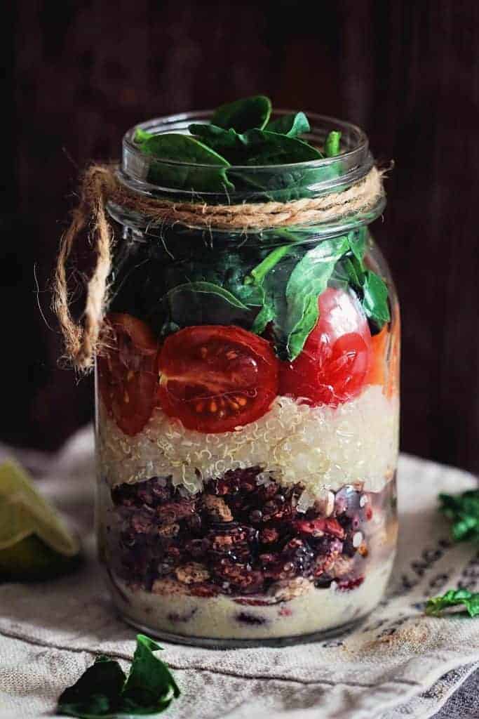 Layered Salad in a Jar