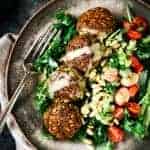 Perfect Whole30 Blender Cauliflower Falafel Tahini Bowl from Paleo Gluten Free Eats