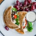 Chicken Cobb Salad Pita Sandwiches