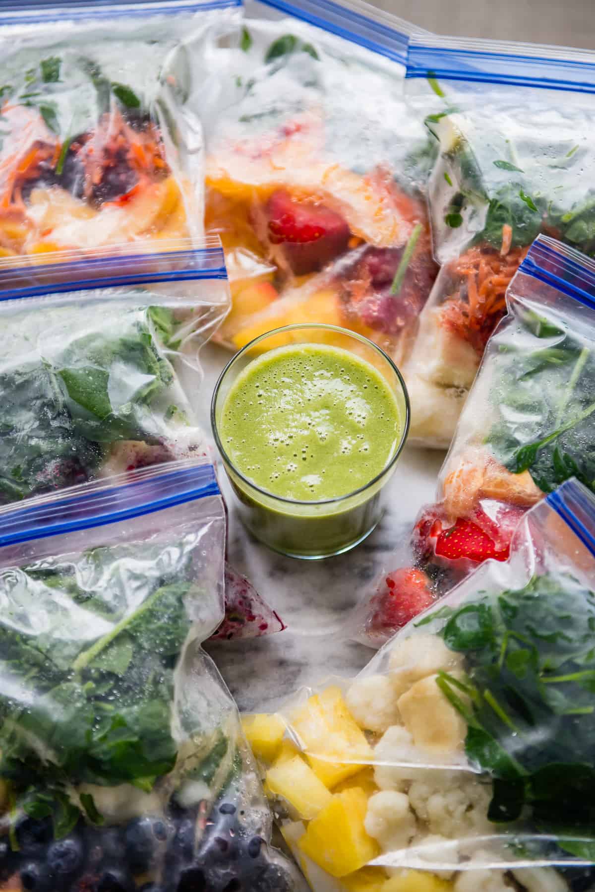 How to freeze greens ahead of time for smoothies