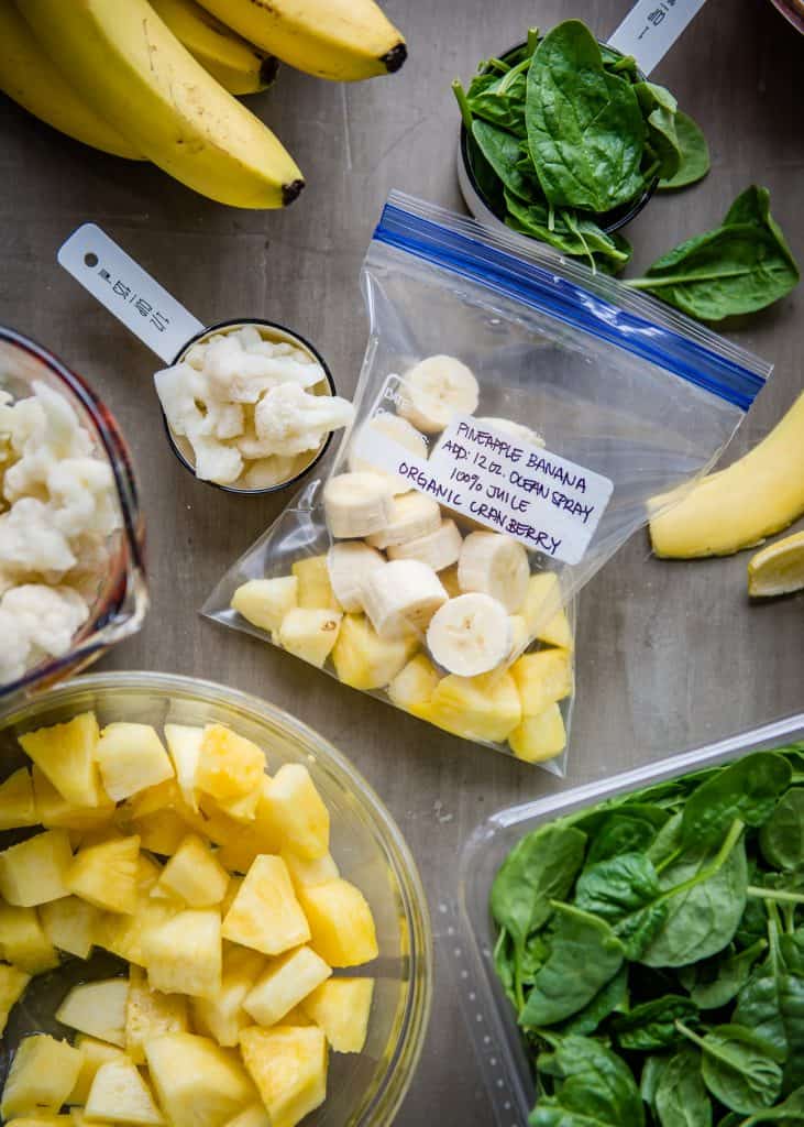 Use fresh and frozen fruit for make-ahead smoothie packs