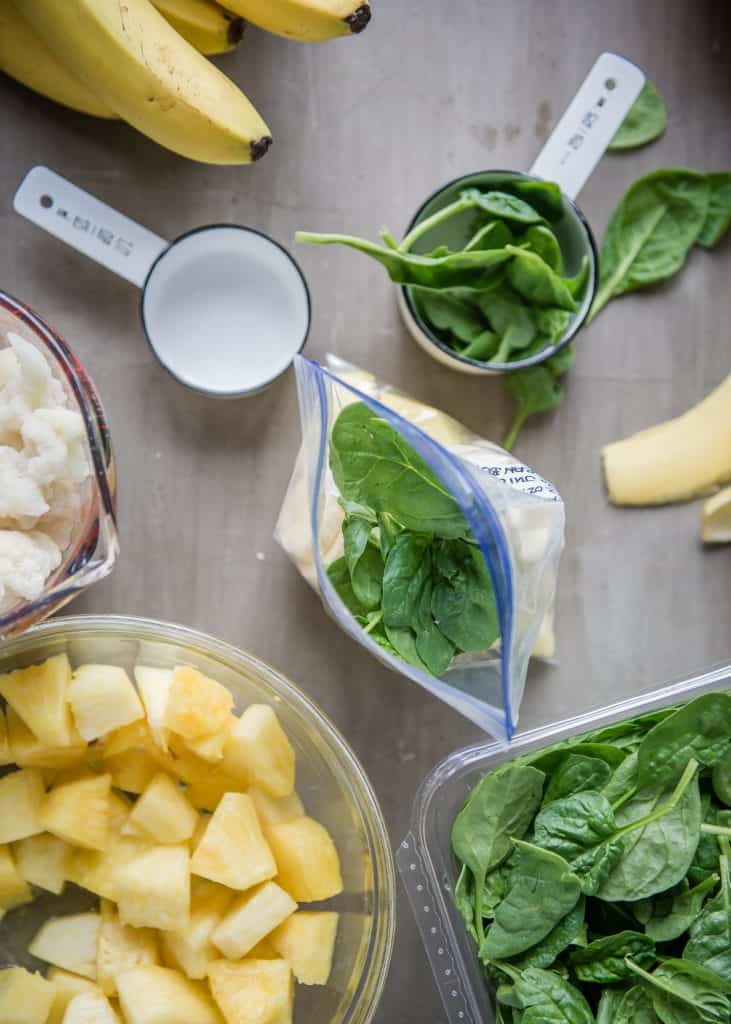 Packing Greens for Make-Ahead Smoothie Packs