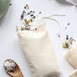 Tub tea with reusable muslin bags