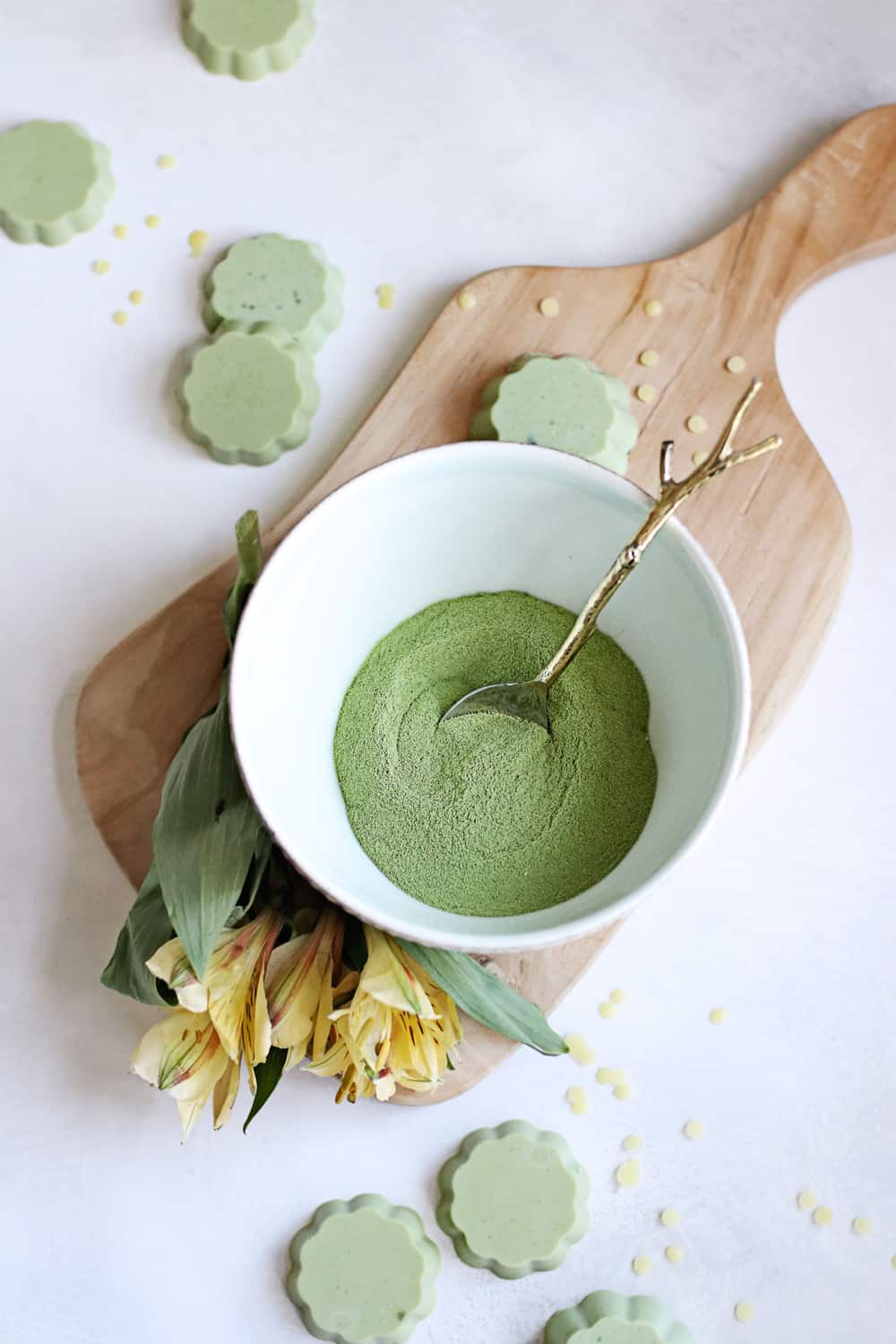 DIY Matcha Bath Melts for a Soothing Winter Soak