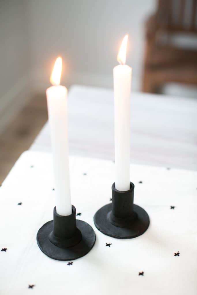 Make These Scandinavian-Style Clay Candlesticks for Under $20