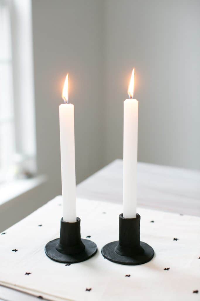 Make These Scandinavian-Style Clay Candlesticks for Under $20