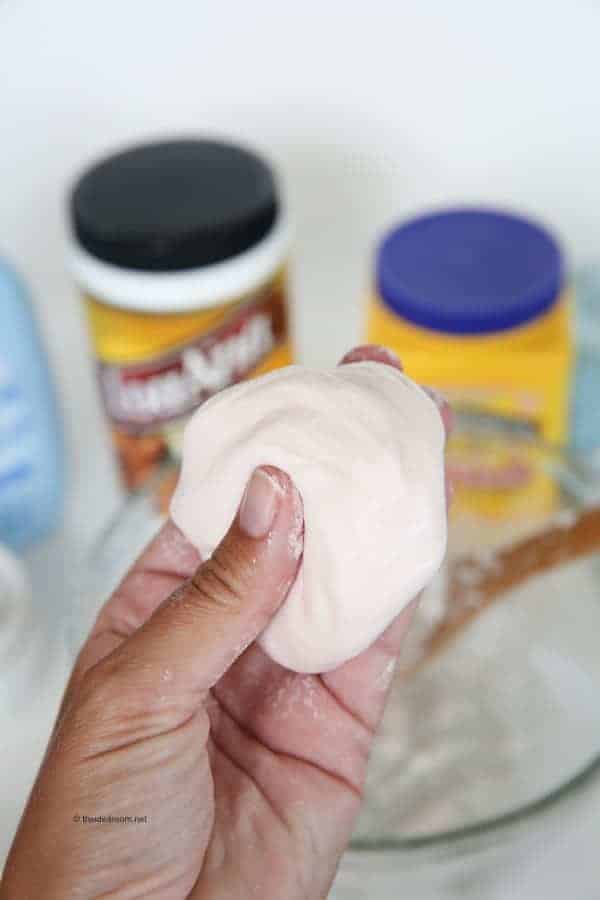 Bubble Bath Play Dough Recipe from The Idea Room