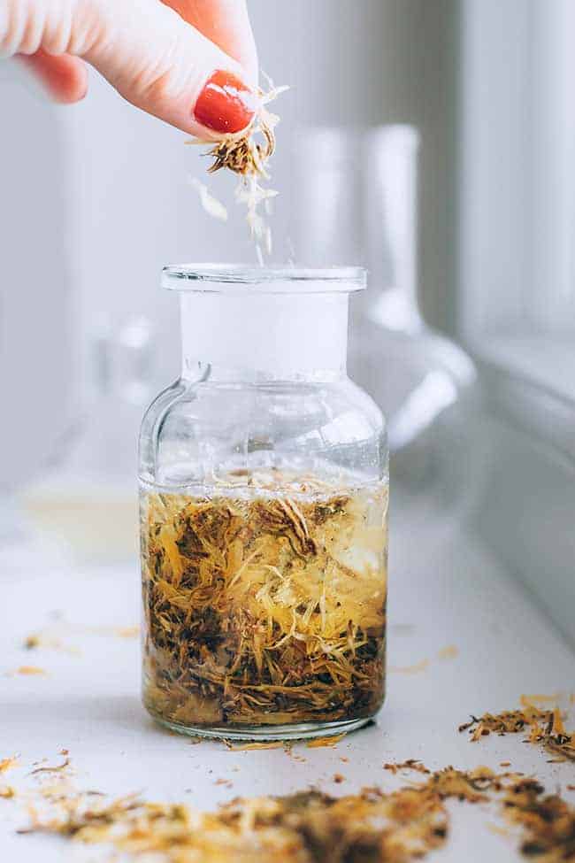 Make your own Calendula Oil that can be used on your face and skin as well as in homemade first-aid salves to diaper creams.