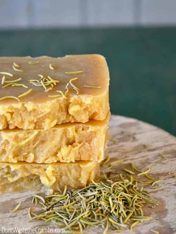 DIY Homemade Herbal Shampoo Bar from Don’t Waste the Crumbs