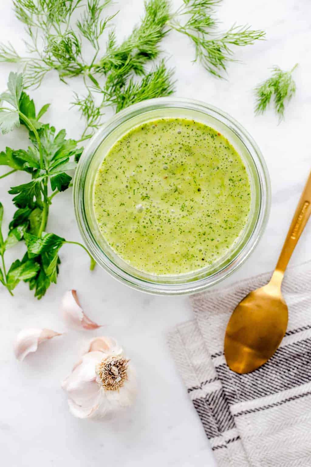 Make This Garlic Herb Sauce + Use It For a Week's Worth of Dinners