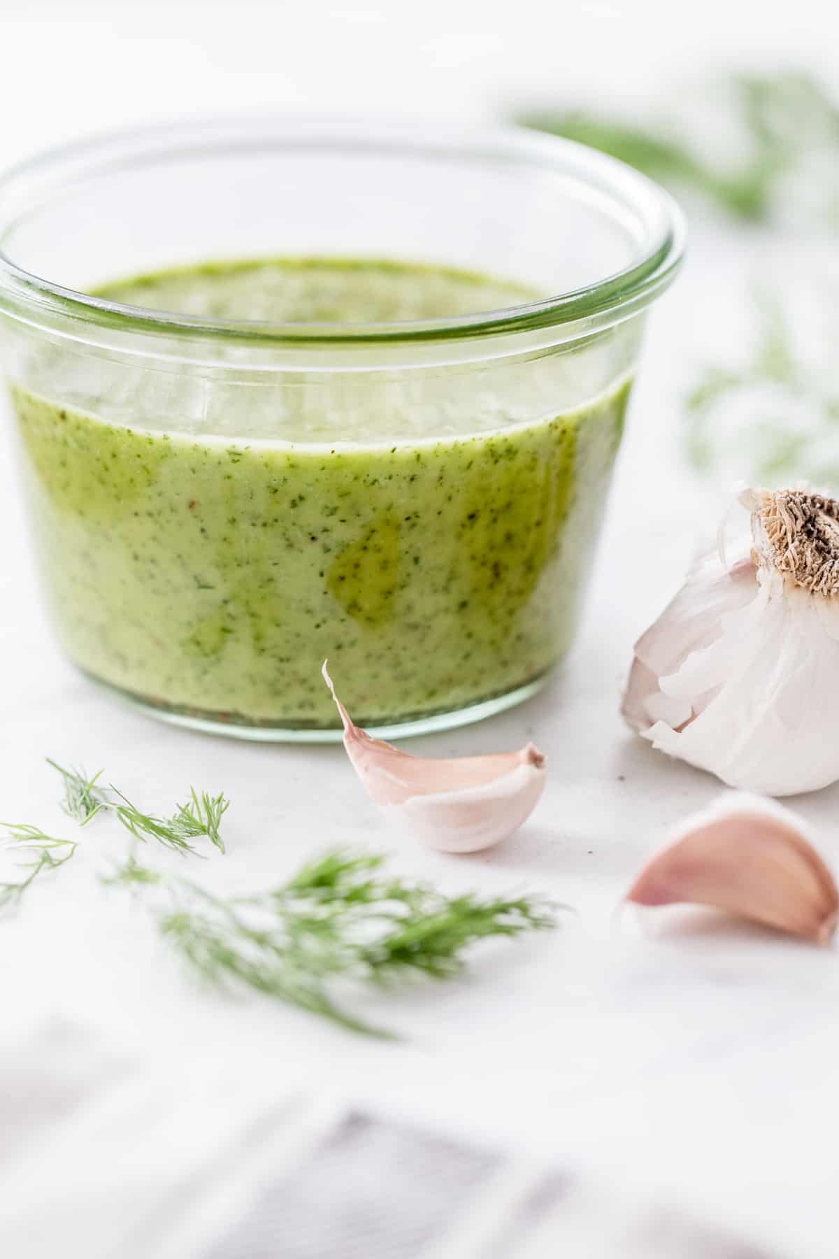 Make This Garlic Herb Sauce + Use It For a Week's Worth of Dinners