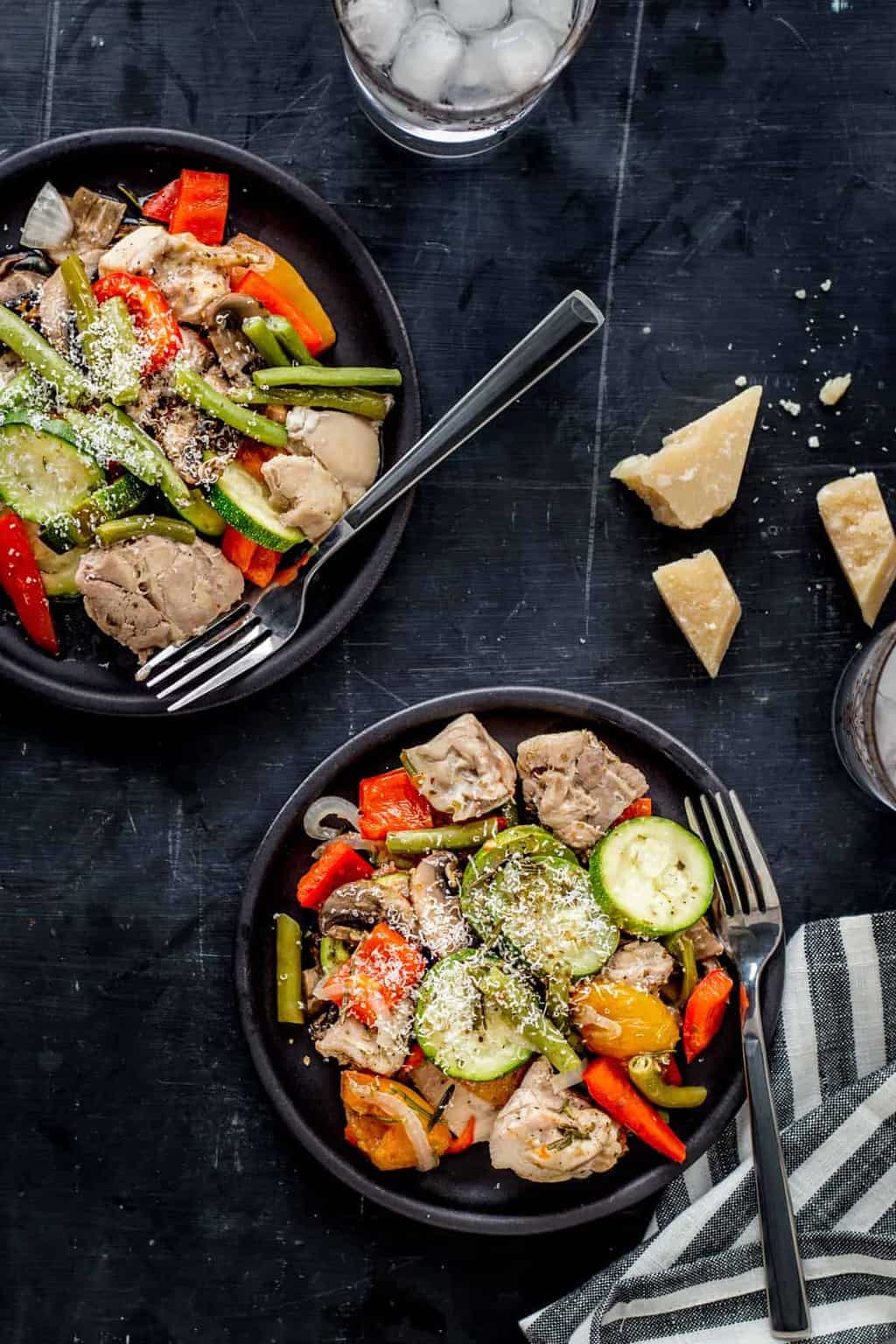 Italian Chicken and Veggie Foil Packets from Easy Keto Dinners