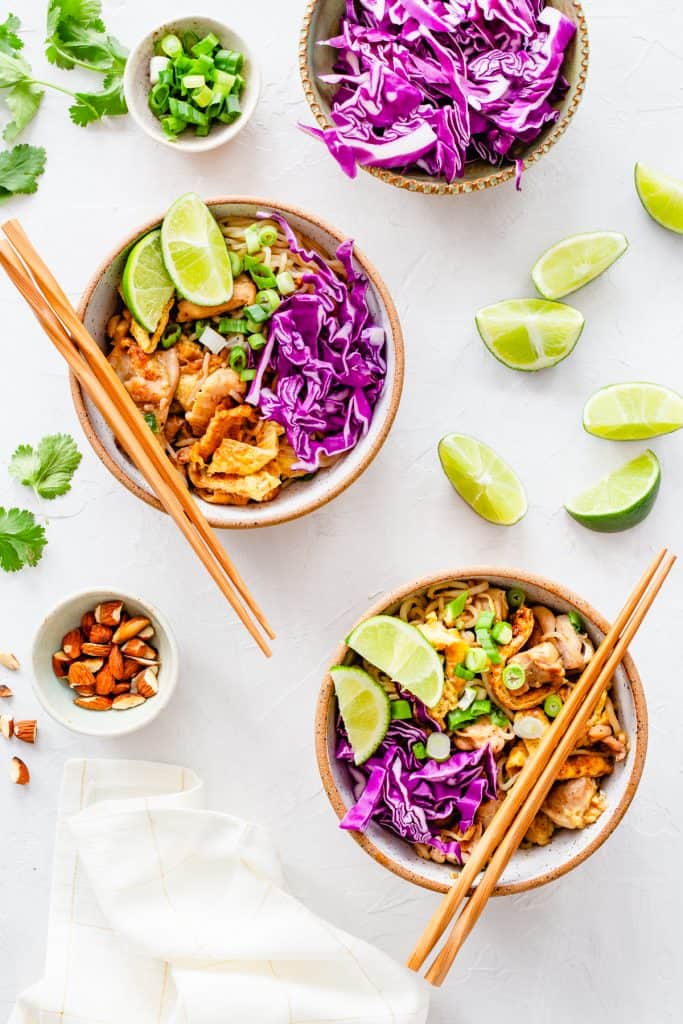 Keto Pad Thai + The Trick to Making Shirataki Noodles Appetizing