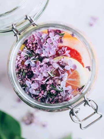 Add lilac and grapefruit to homemade cordial recipe