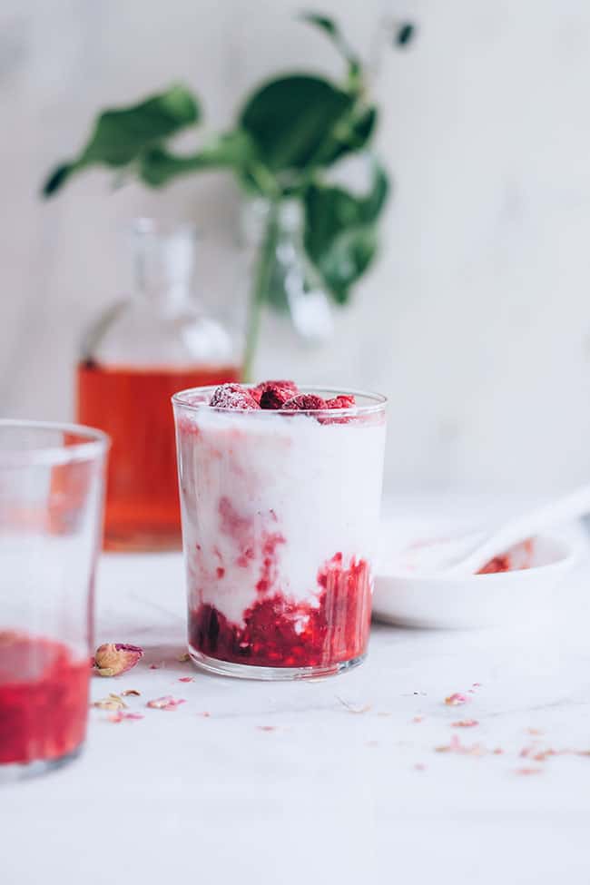 Rose Water Berry Pudding for Digestive Cleansing
