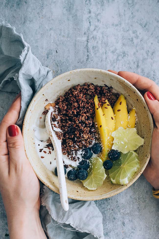 Beauty Boosting Chocolate Quinoa Breakfast Bowls