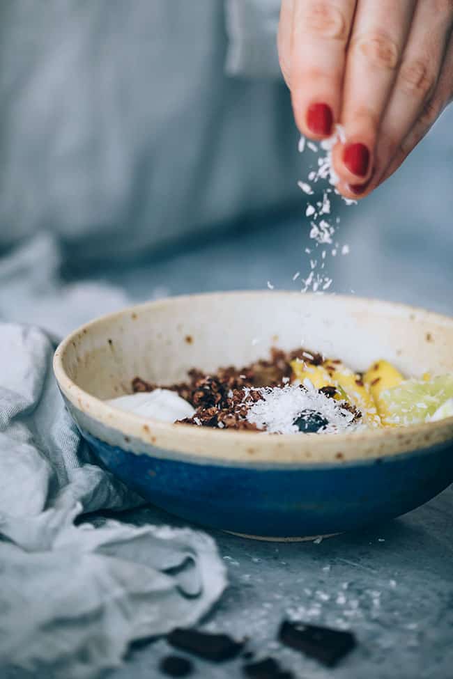 Beauty Boosting Chocolate Quinoa Breakfast Bowl