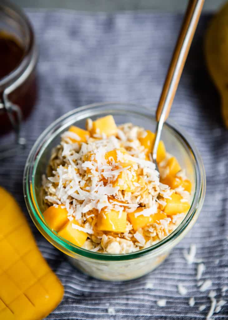 Our Fave Summer Breakfast: Coco-Mango Overnight Oats 