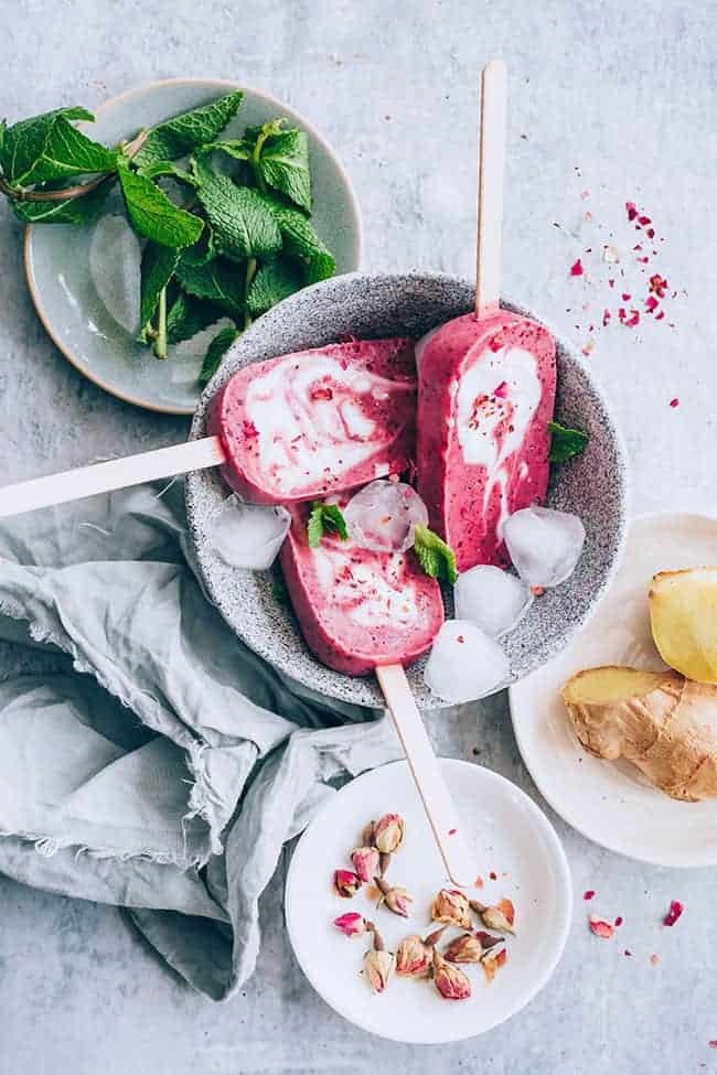 These Gorgeous Berry Ginger Popsicles Are Packed With Antioxidants