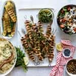 Chicken Kebabs with Pistachio Gremolata | HelloGlow.co