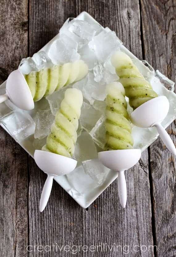 Hydrating Kiwi Aloe Popsicles from Creative Green Living