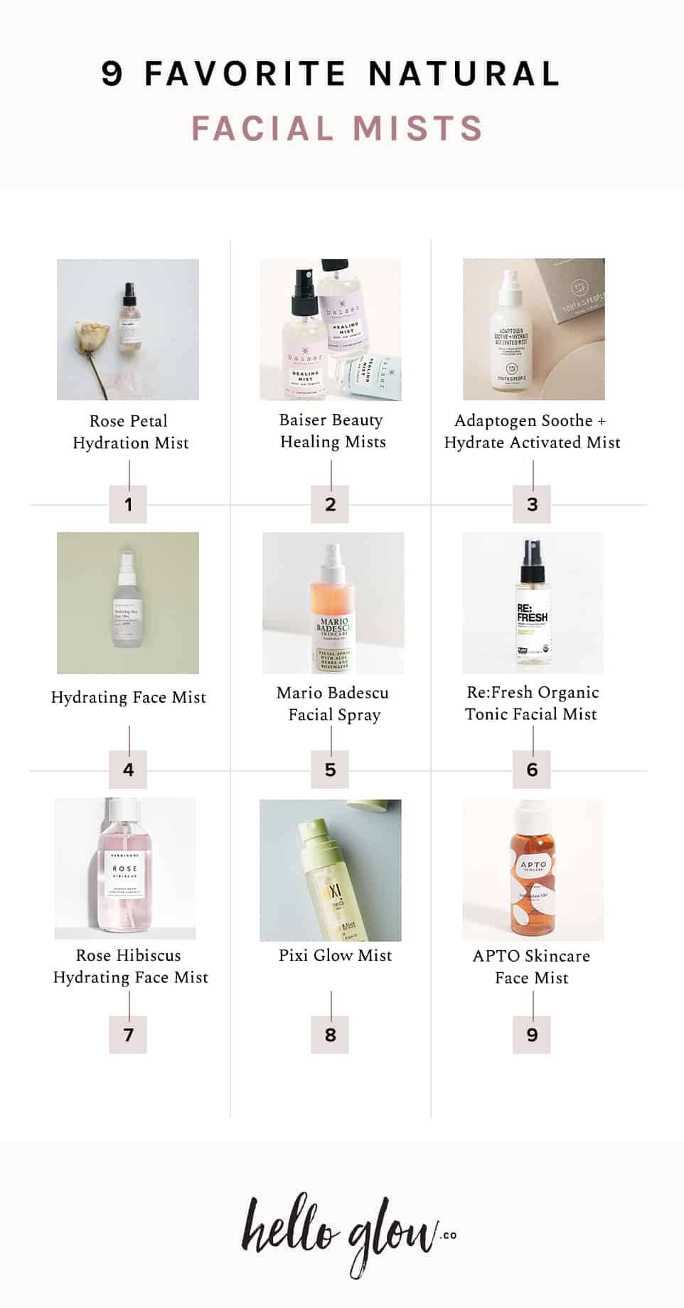 9 Favorite Natural Face Mists - HelloGlow.co