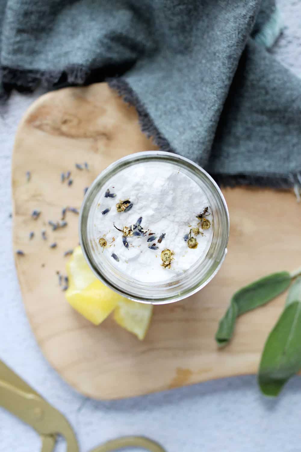 DIY Lemon Lavender Rug Freshening Powder