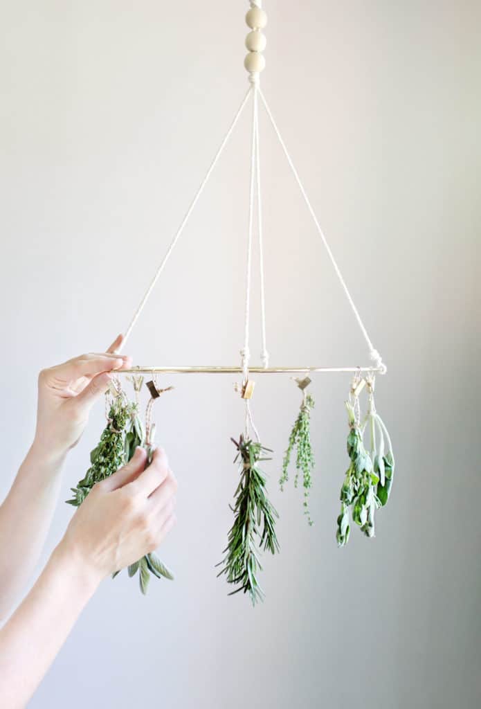 This DIY Herb Drying Rack Is the Kitchen Accessory You Didn't Know You