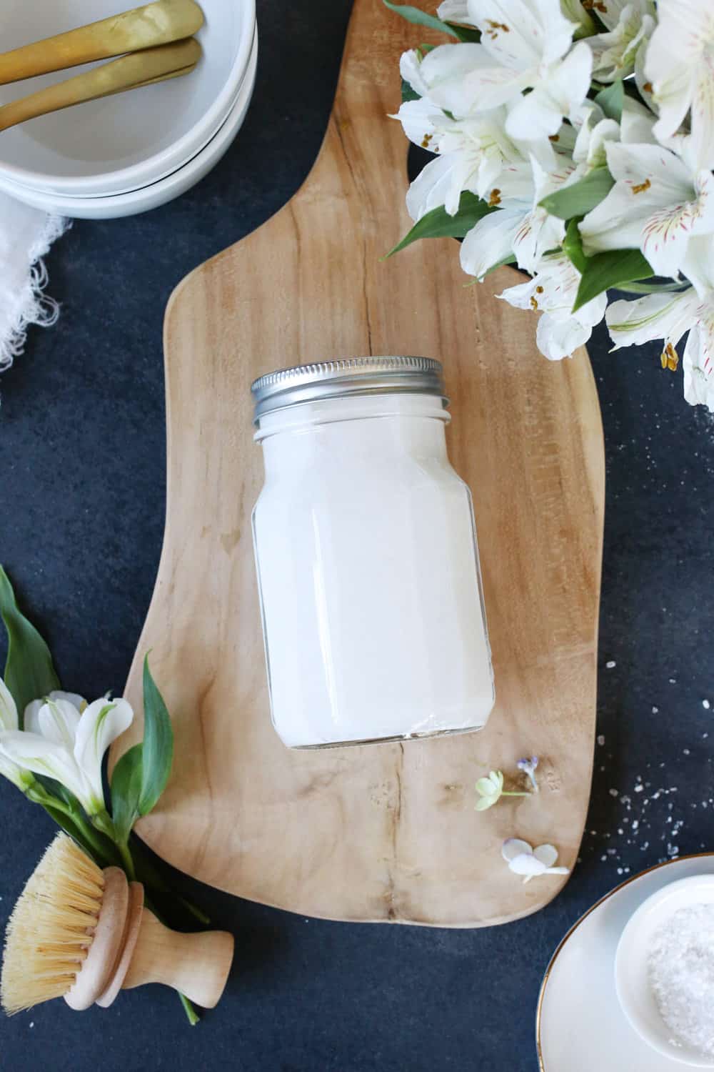 Homemade Liquid Dishwasher Detergent with Essential Oils