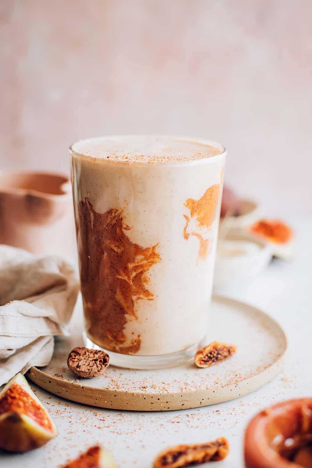 Almond Butter Smoothie with Fig
