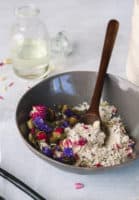 Combine ingredients for homemade tub tea