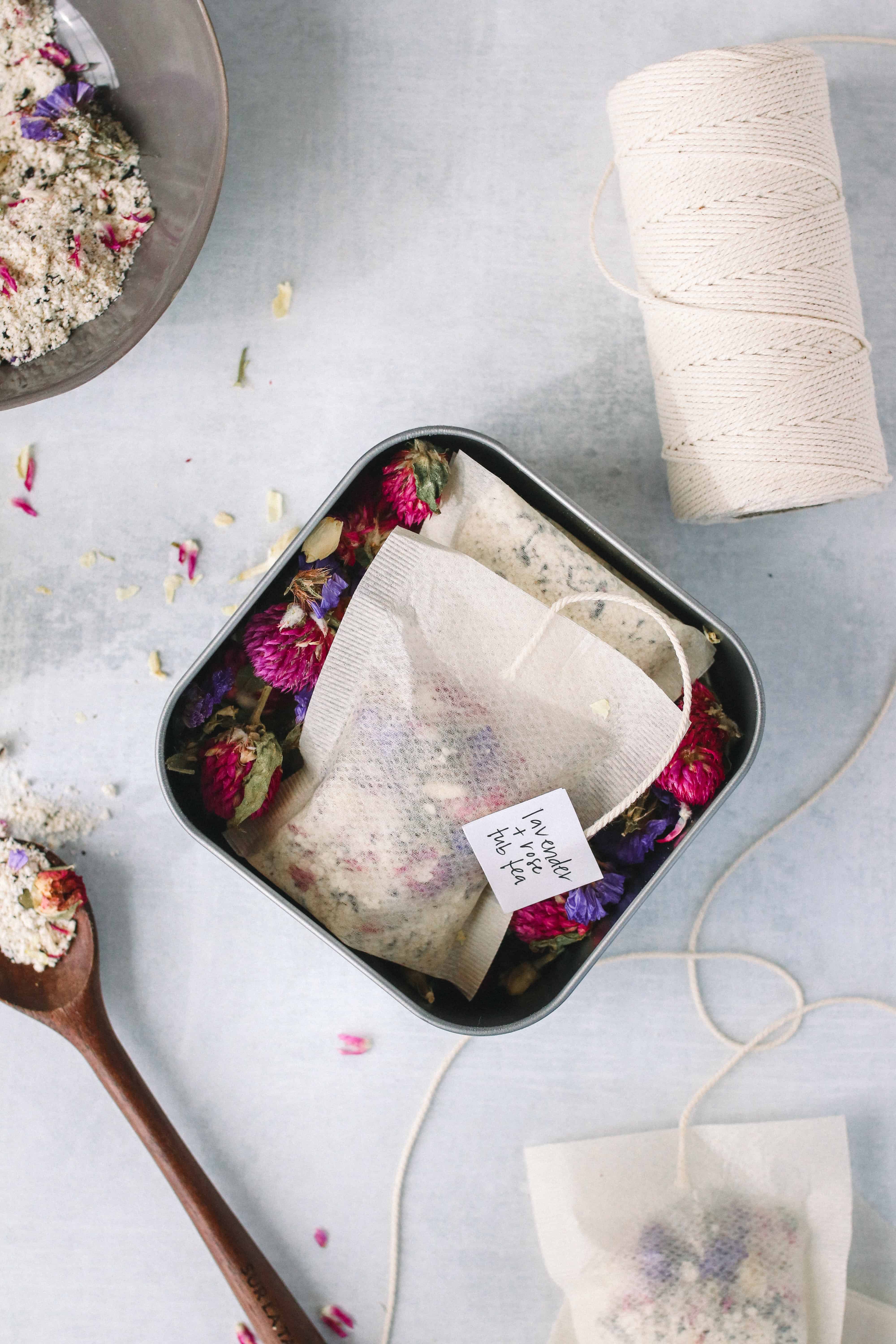 Lavender and Rose Tub Tea