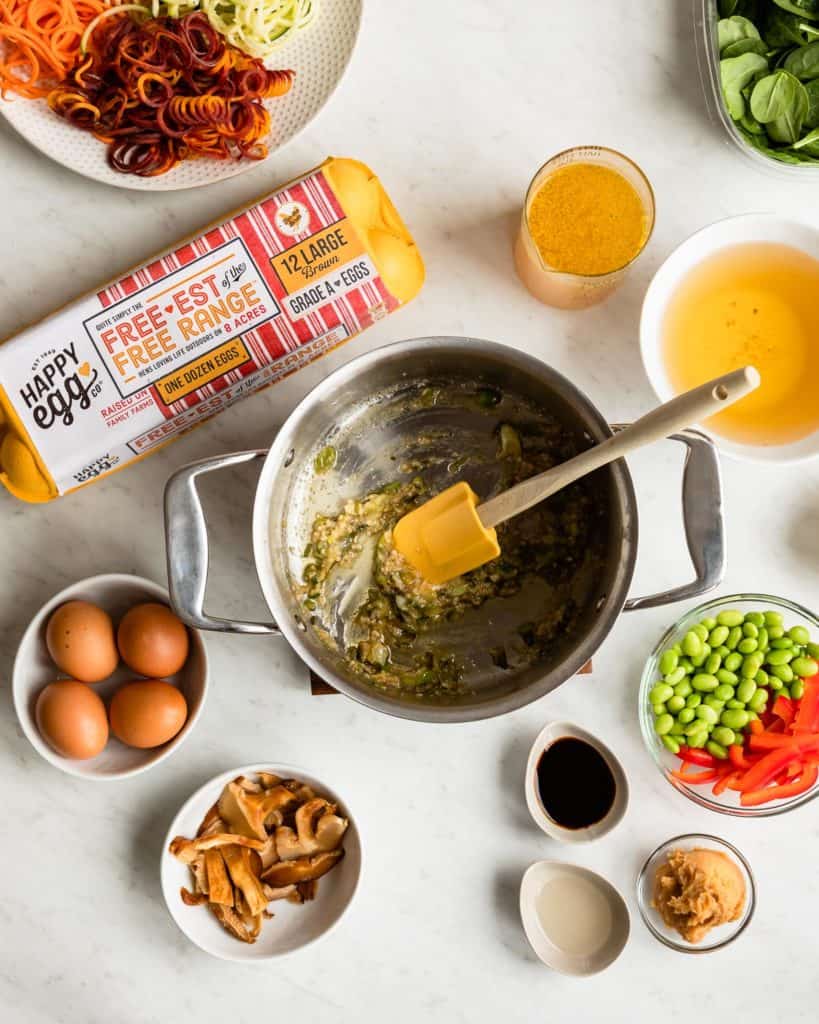 Rainbow Veggie Ramen Bowls