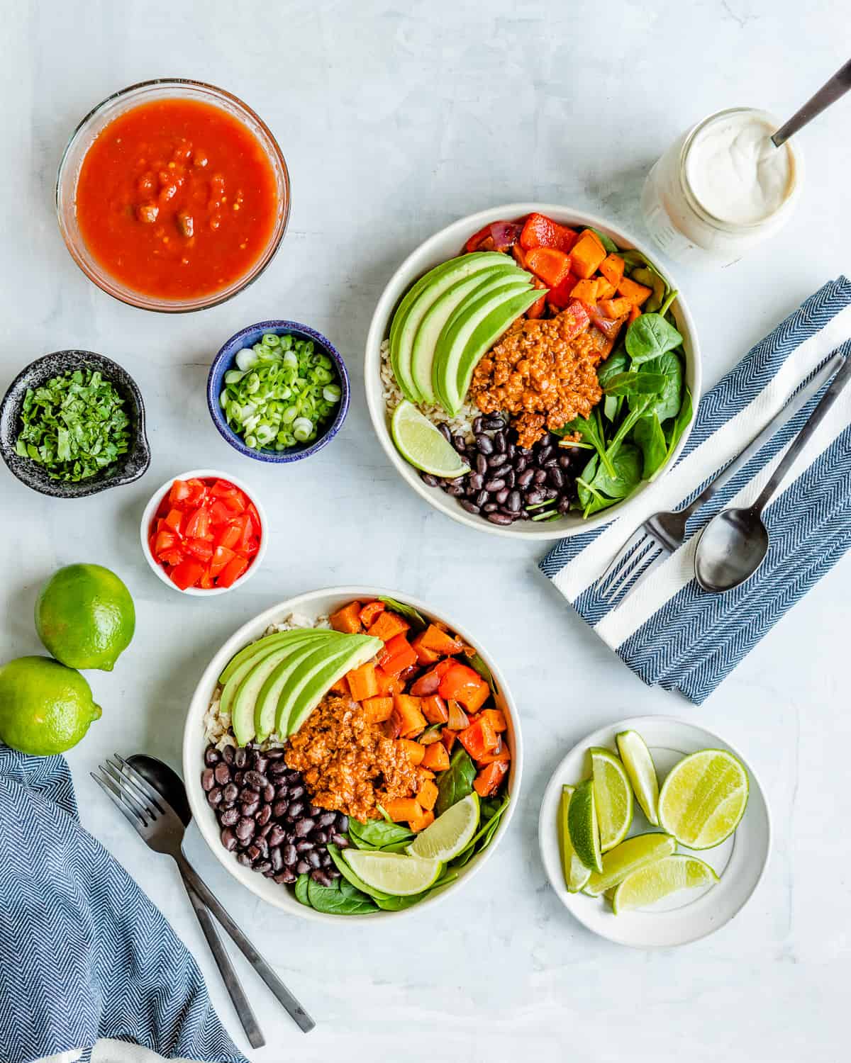 Plant-Based + Protein-Packed Mexican Breakfast Bowls