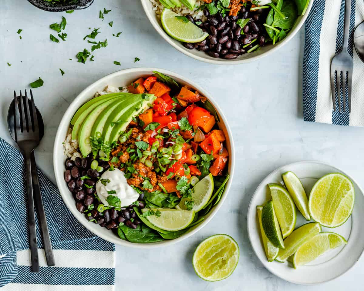Plant-Based + Protein-Packed Mexican Breakfast Bowls