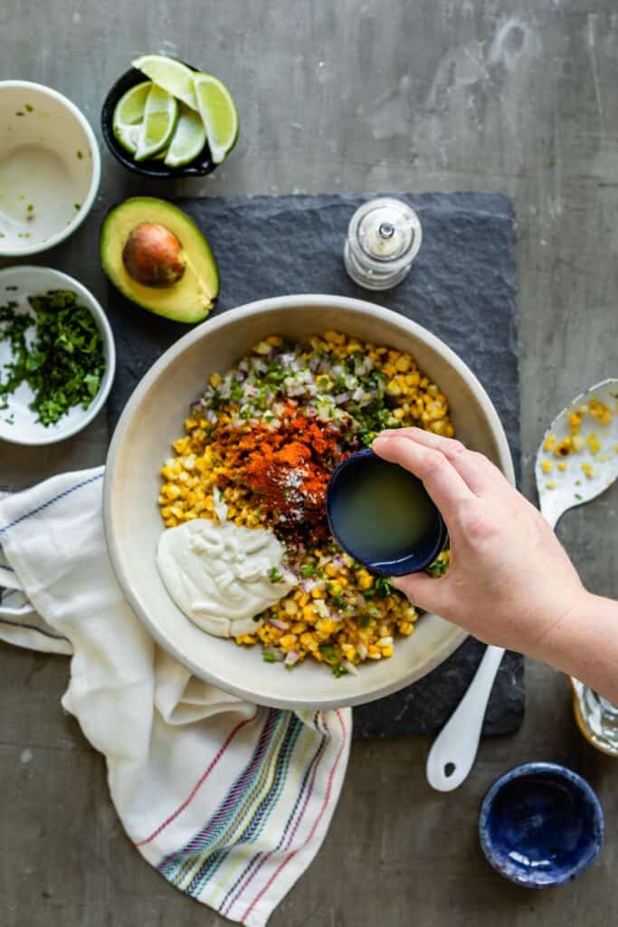 Vegan Mexican Corn Salad | HelloVeggie.co