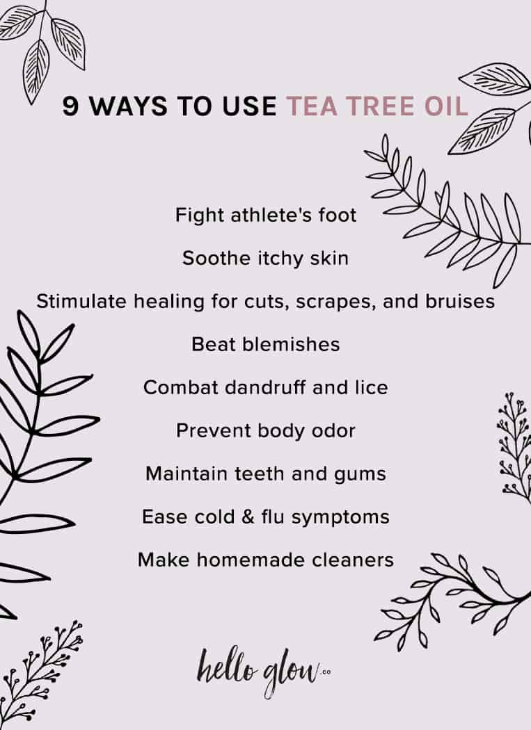 9 Ways to Use Tea Tree Oil - Hello Glow